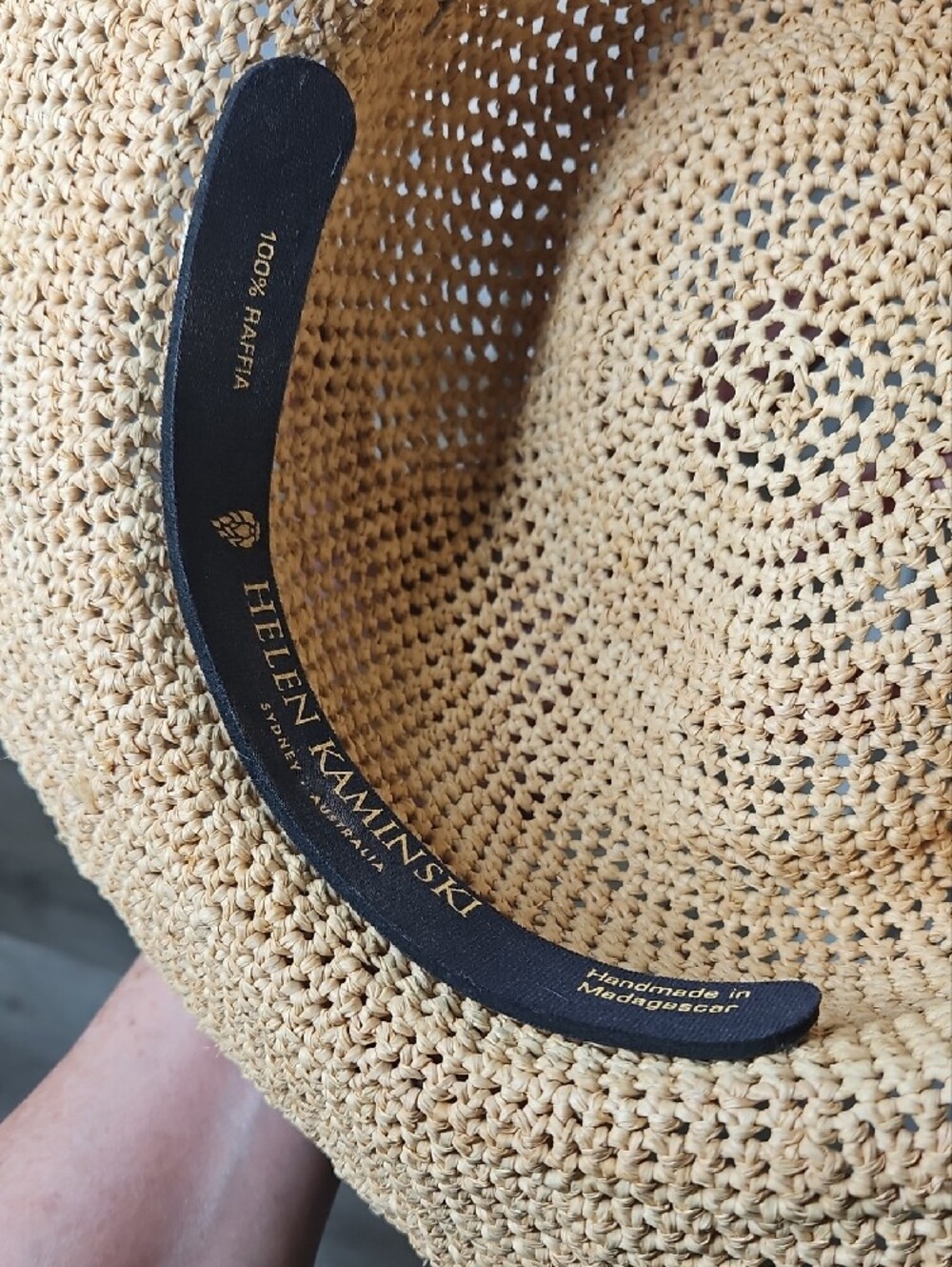 Helen Kaminski Natural Raffia Provence 12 Wide-Brim Sun Hat with Tie - Picture 7 of 8